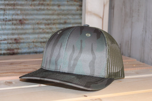 Green Tiger Stripe Trucker