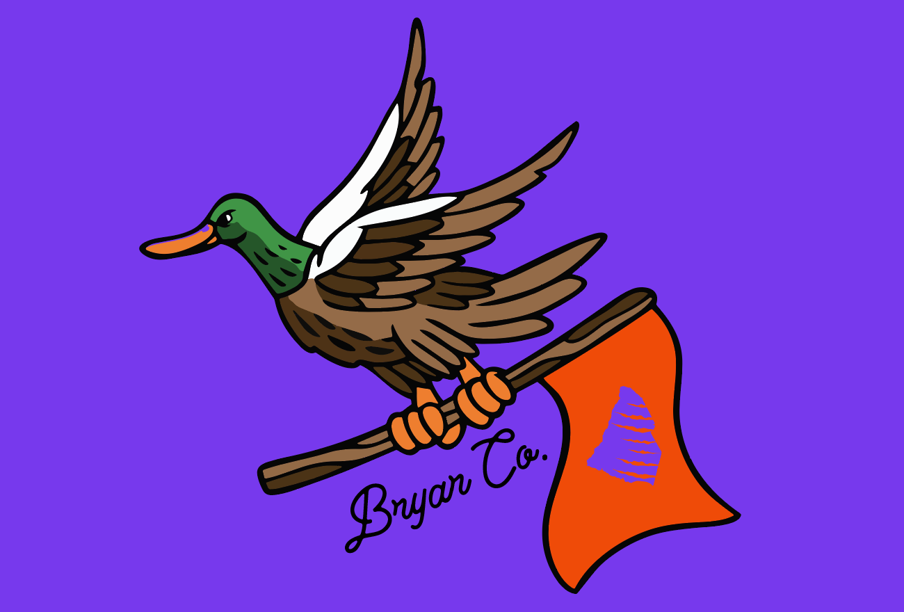 Clemson Flying Duck Flag